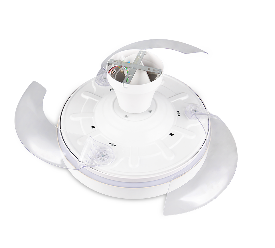 Lustra LED Vansbro White cu Ventilator si Telecomanda Premium Germany