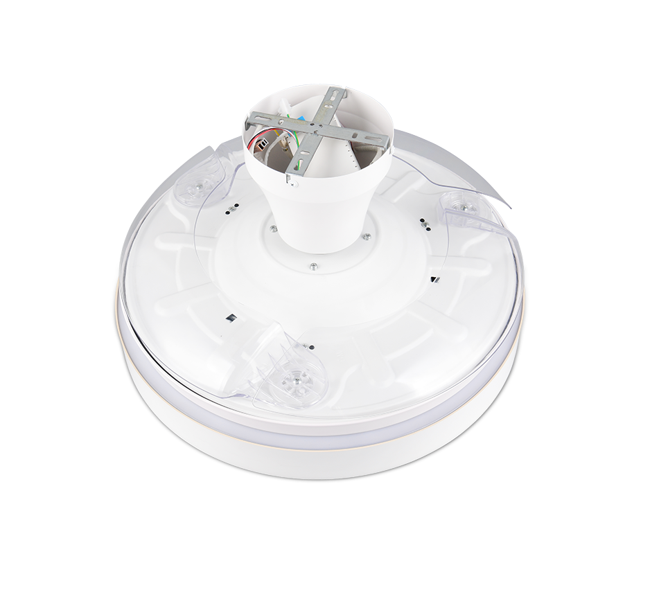 Lustra LED Vansbro White cu Ventilator si Telecomanda Premium Germany