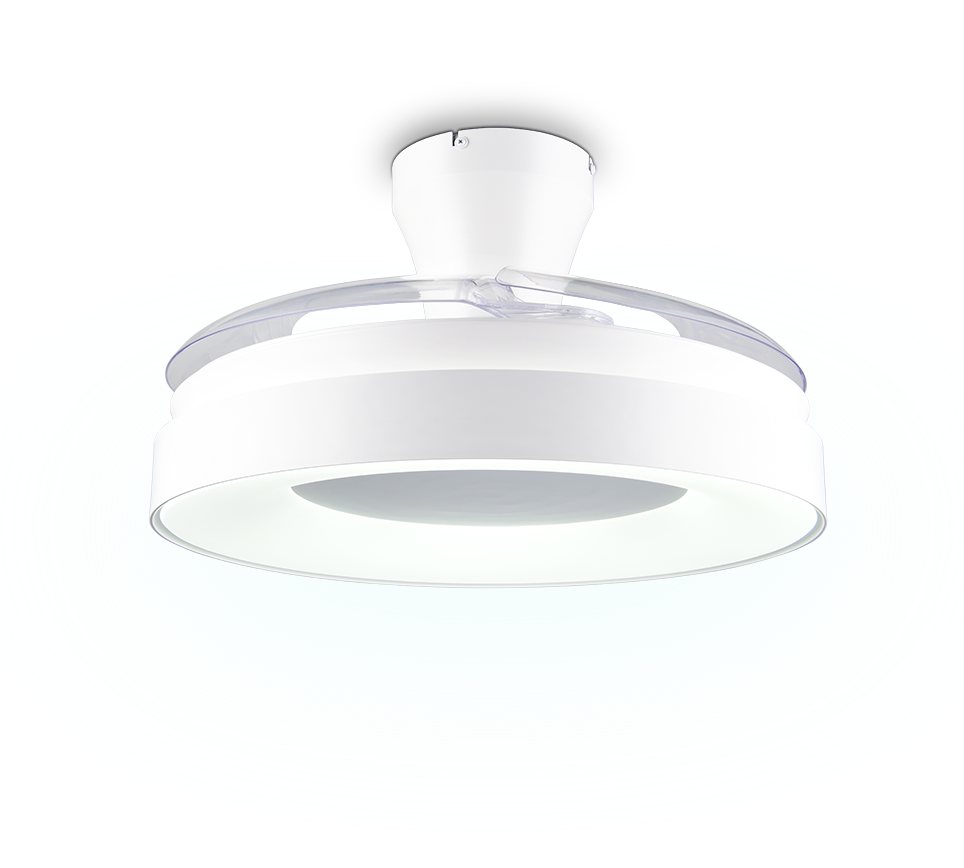 Lustra LED Vansbro White cu Ventilator si Telecomanda Premium Germany