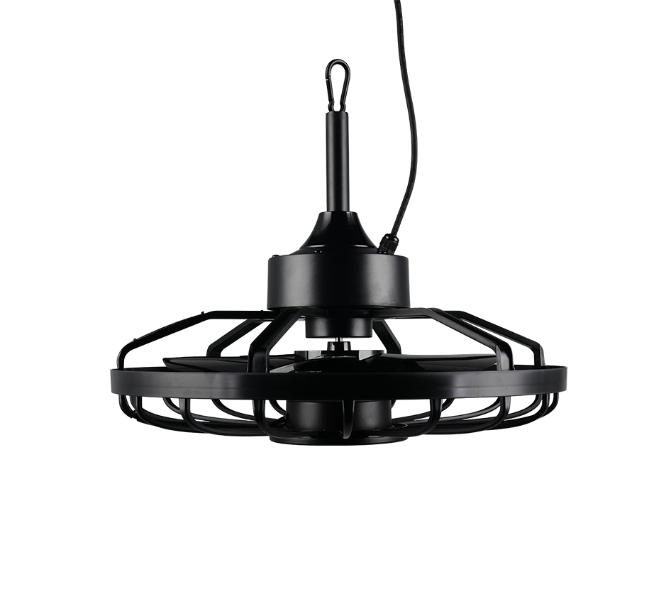 Lustra LED Oslo Black cu Ventilator si Telecomanda Premium Germany