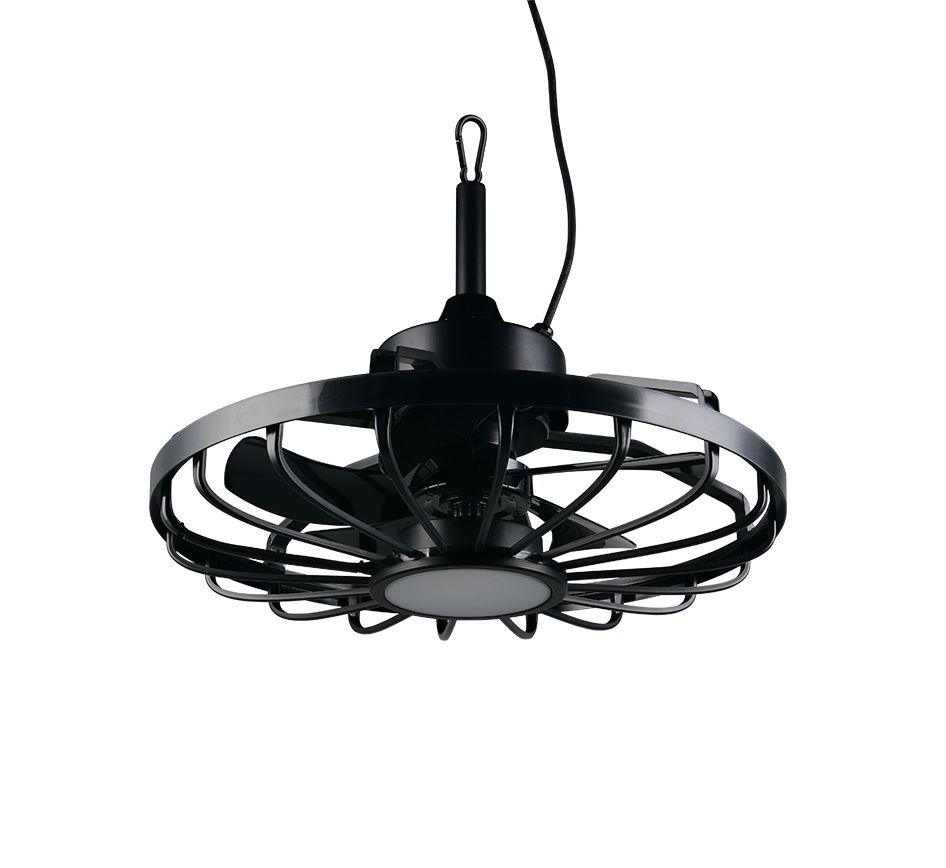 Lustra LED Oslo Black cu Ventilator si Telecomanda Premium Germany