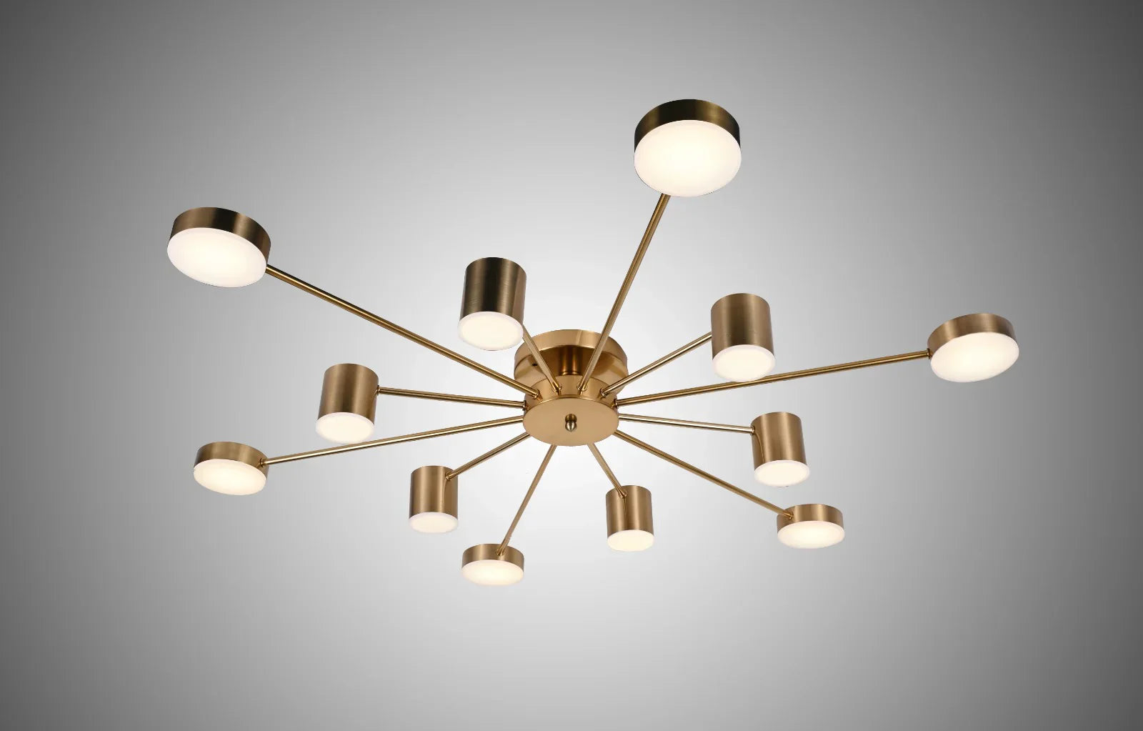 Lustra LED Nordic Style WEB Gold Echivalent 600W Telecomanda G3867