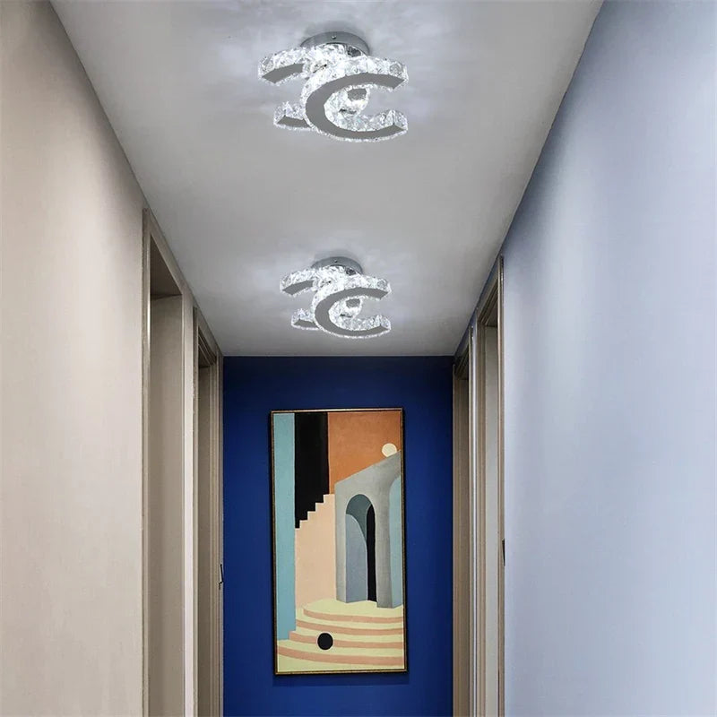 Lustra LED CRISTAL Double C Echivalent 200W