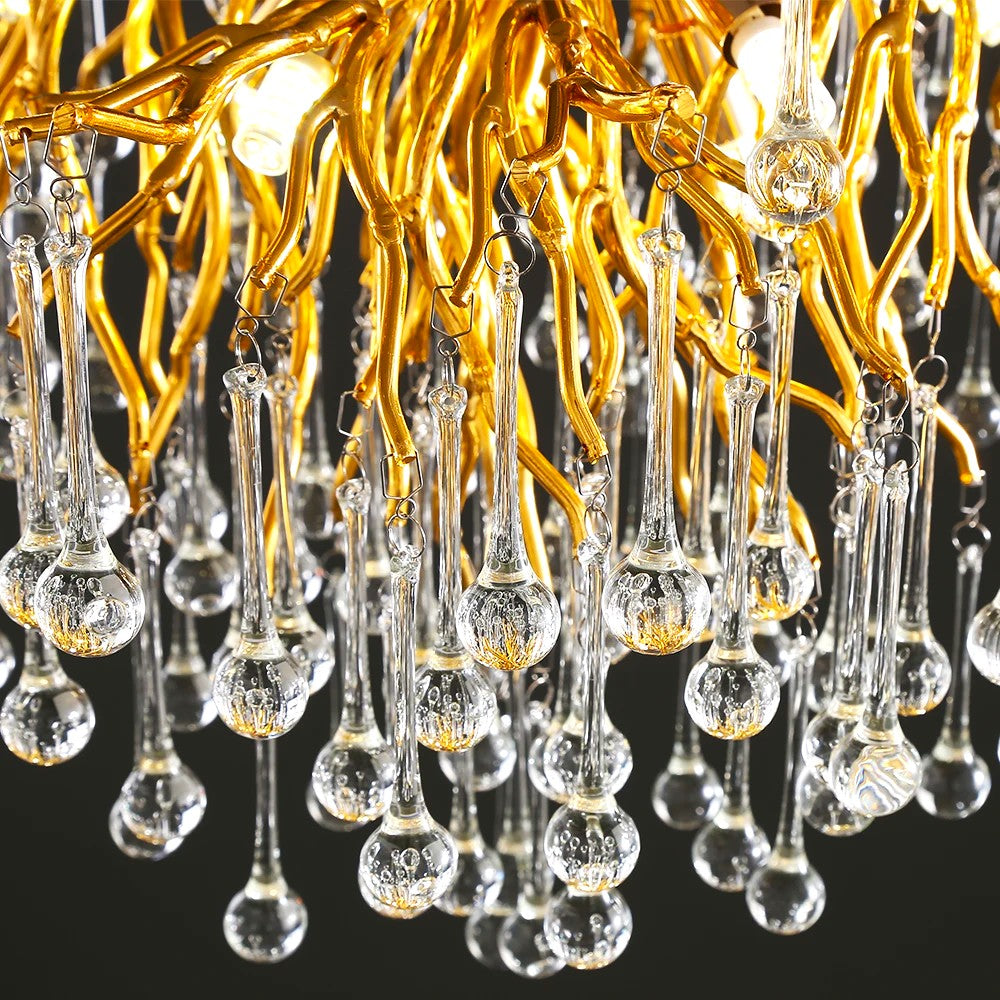 Candelabru Cristal LUXURY Golden Tears 40CM