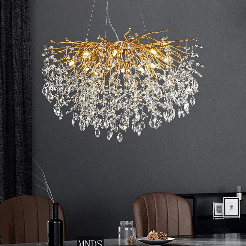 Candelabru Cristal LUXURY Golden Klara Chandeliers Crystal