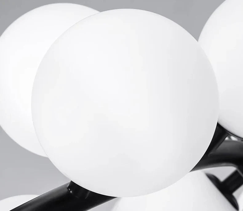 Lustra Abajur MAT Black Rotunda 45xG9 103CM