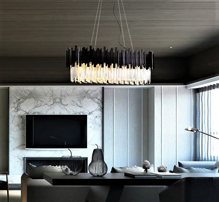 Candelabru Cristal BLACK WIDOW 800x300mm