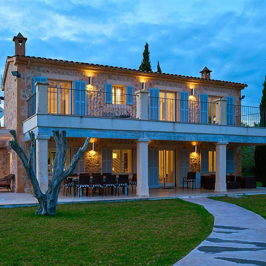 Aplica Led Exterior 12W Neagra Iluminare 3 Unghiuri Wall Light Fixtures