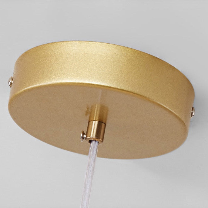 Lustra Abajur Mat Gold Liniara 7Xg9 Chandeliers