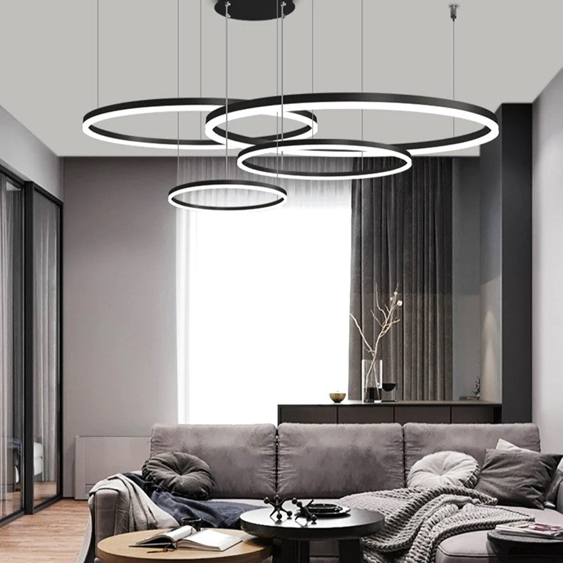 Lustra LED WONDERLAND Black 4 Segmente Mobile Echivalent 800W