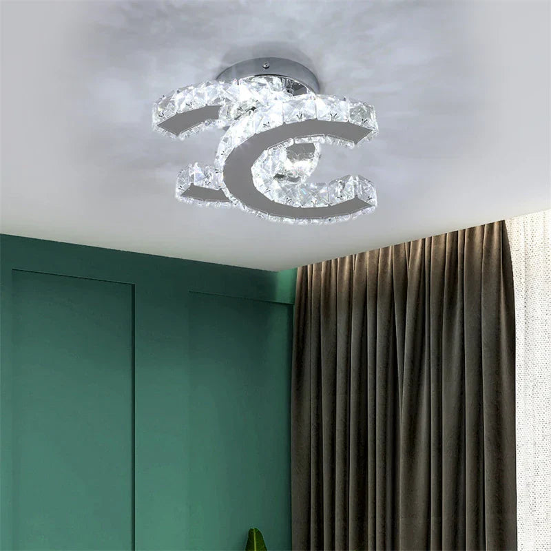 Lustra LED CRISTAL Double C Echivalent 200W