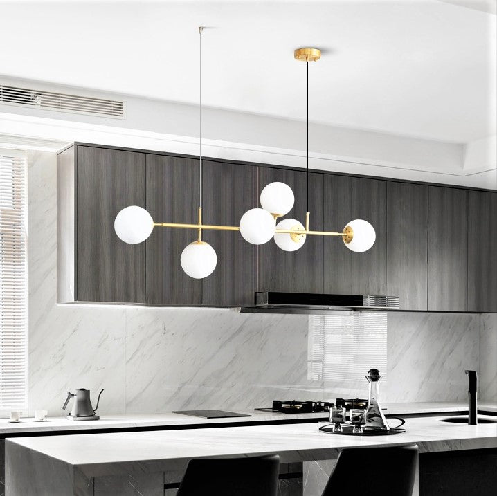 Lustra Abajur MAT GOLD Liniara 6xE27