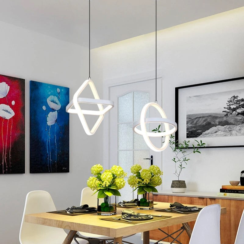 Lustra LED Suspendata INFINITY SQUARE Echivalent 200W