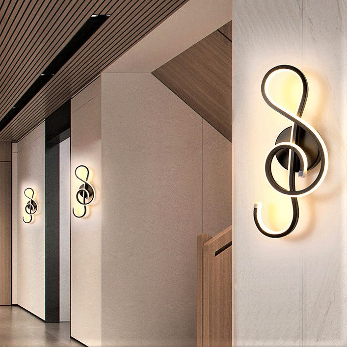 Aplica Led 44W Cheia Sol Black Wall Light Fixtures