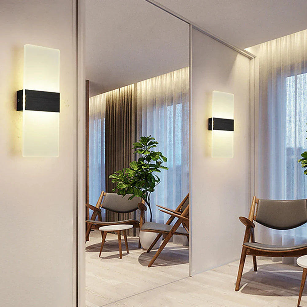 Aplica LED Perete 12W SUBLIME Square BLACK