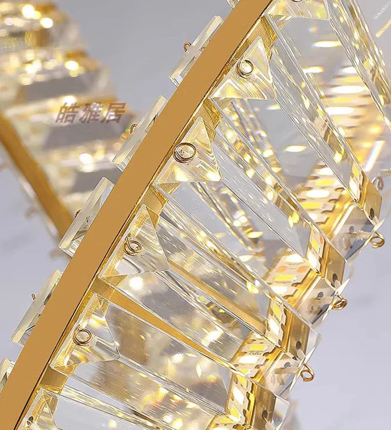 Candelabru LED LUXURY Crystal Miravon Auriu 80x230CM L Telecomanda