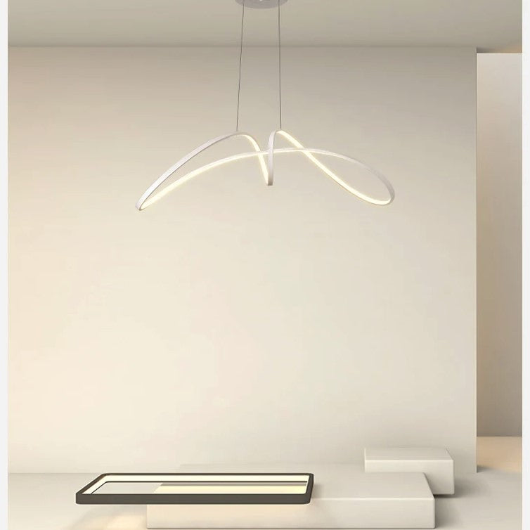 Lustra Led 108W Suspendata Eliptic White Smart Lighting Fixtures