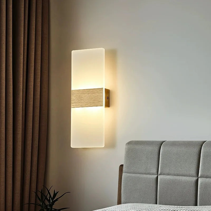 Aplica LED Perete 12W SUBLIME Square GOLD