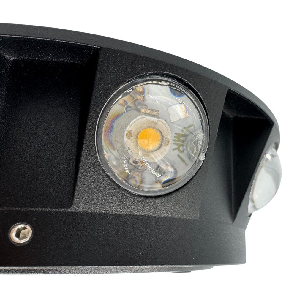 Aplica LED 8W Meteor Black Exterior IP65