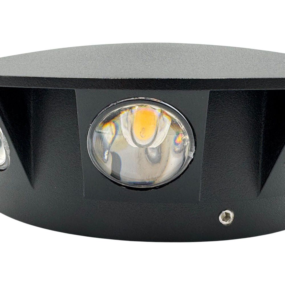 Aplica LED 8W Meteor Black Exterior IP65