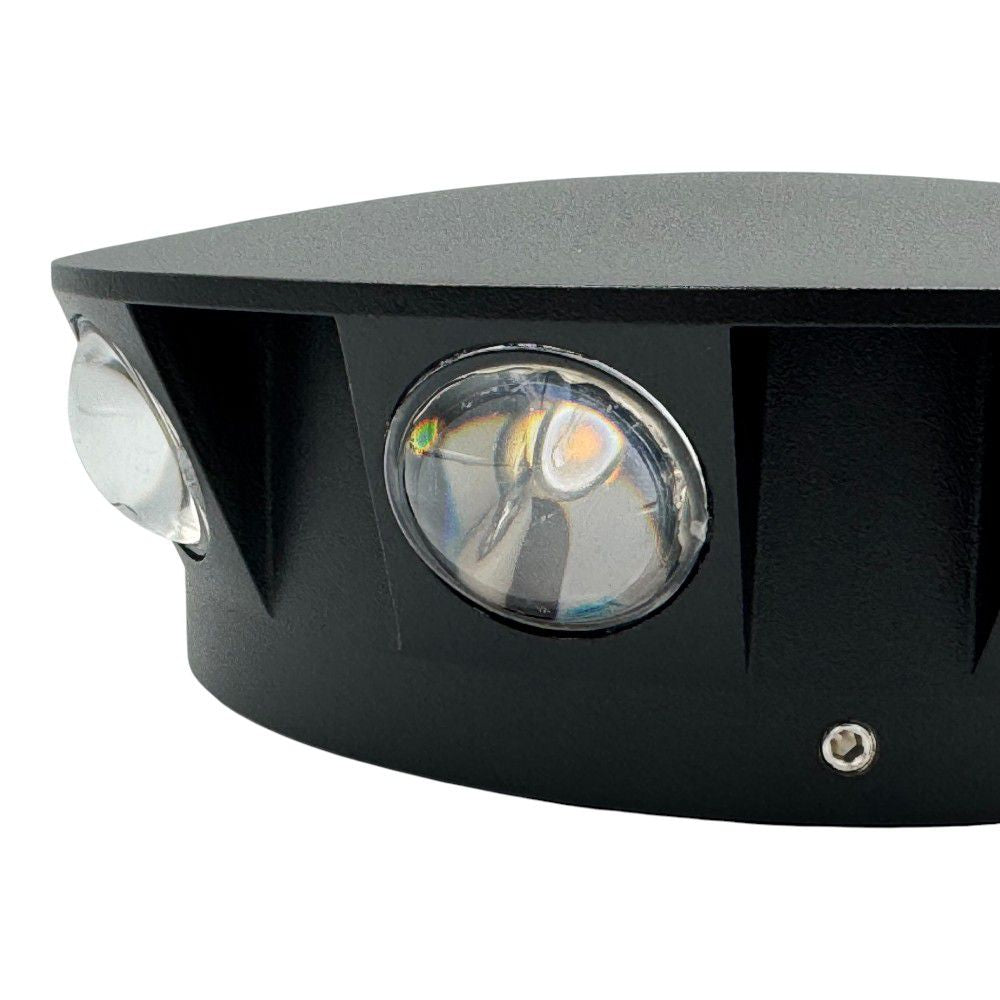 Aplica LED 8W Meteor Black Exterior IP65
