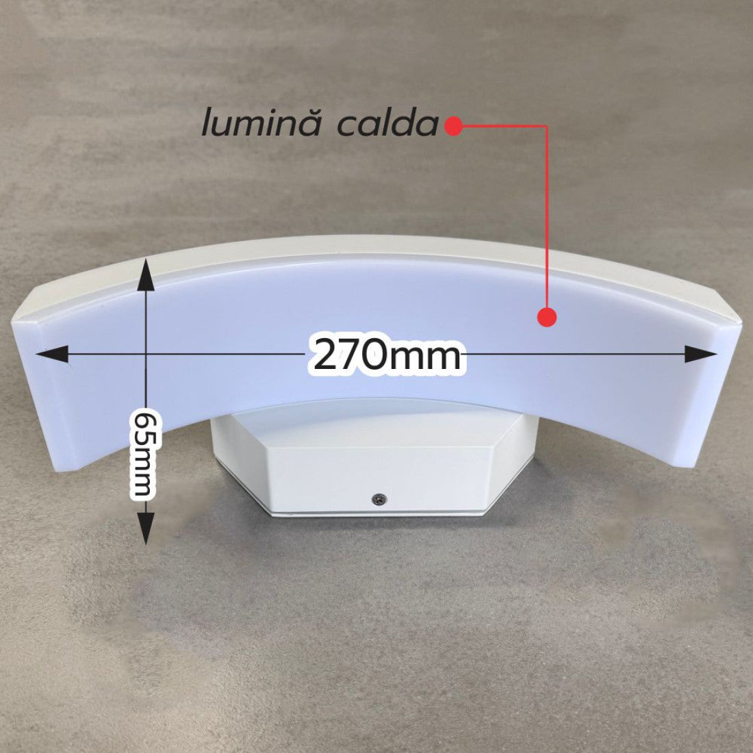 Aplica LED Exterior HELIOS White 24W 2160lm 3000K