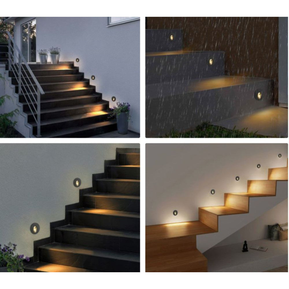 Spot LED Exterior Treapta LYON 3W IP65 Rotund