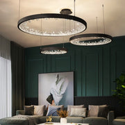 Lustra LED ICE-AGE Black 3 Segmente Mobile Echivalent 800W