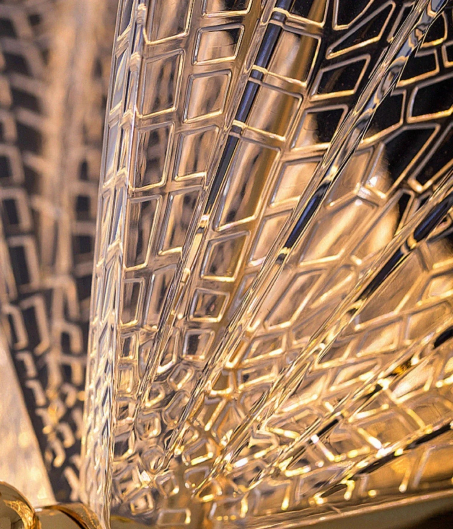 Lustra LED Luxury 3 Golden Butterflies