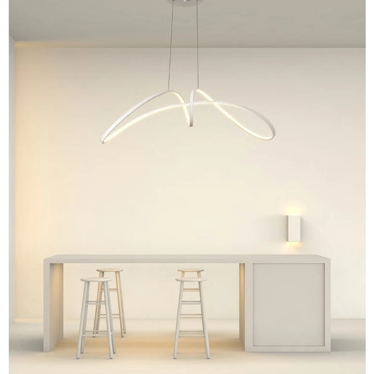 Lustra LED 108W Suspendata Eliptic White SMART