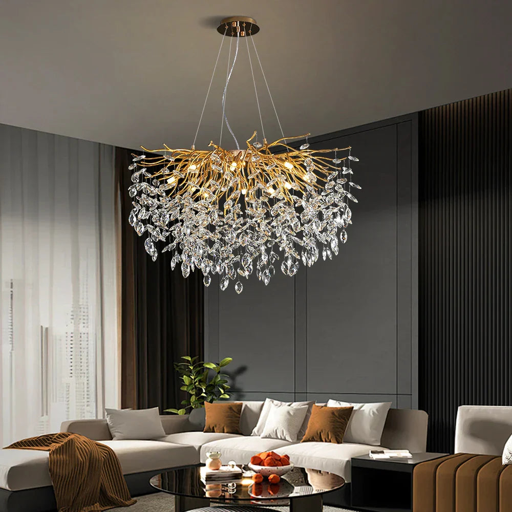 Candelabru Cristal LUXURY Golden Klara Chandeliers Crystal