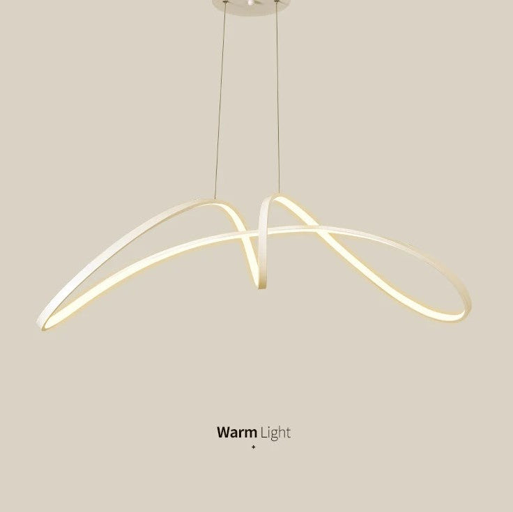 Lustra Led 108W Suspendata Eliptic White Smart Lighting Fixtures