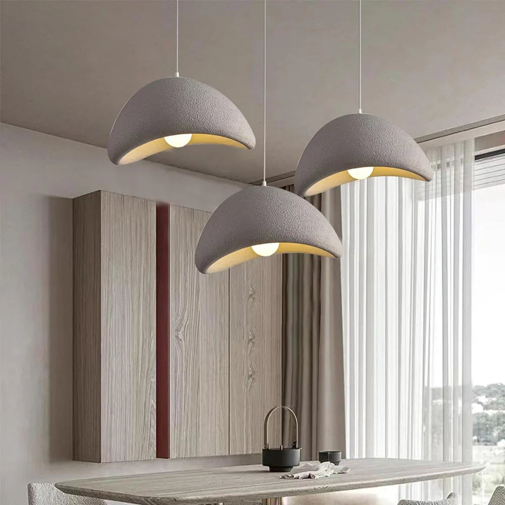 Pendul COLOSSUS Triunghi Gri 50cm GRI / VINTAGE SI RETRO DESIGN Lighting Fixtures