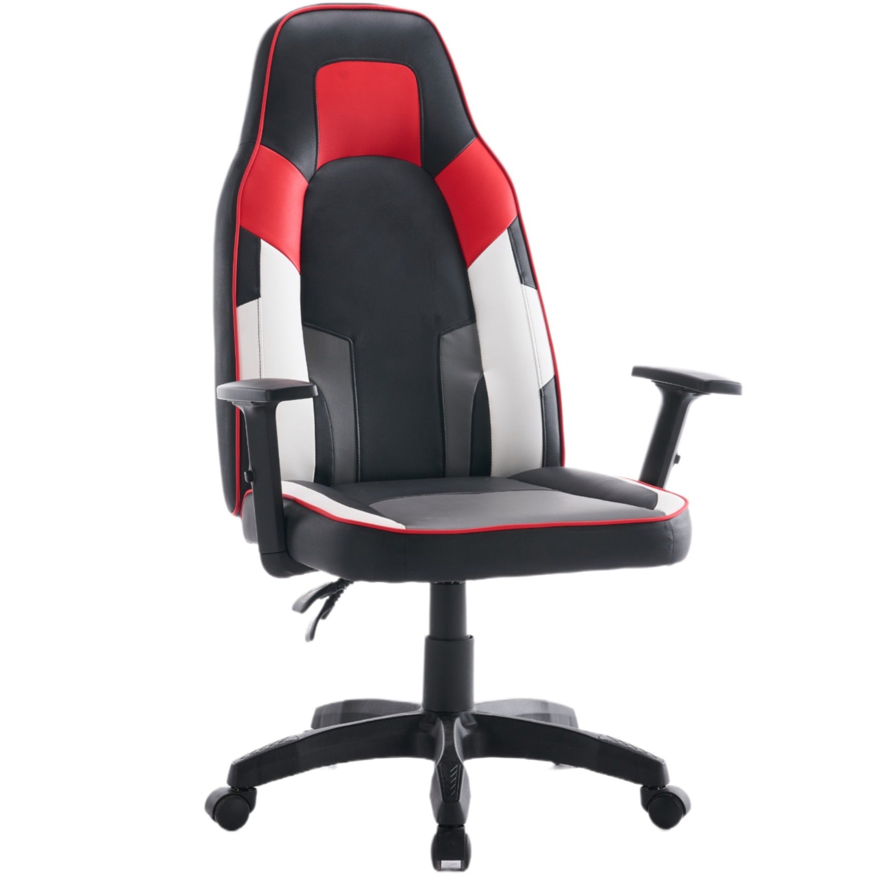 Scaun de Gaming Reglabil Professional WF-6049 Black & White & Red