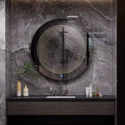 Oglinda LED Rotunda 3D Effect Infinity Mirror, 3 Lumini si Touch J183