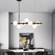 Lustra Abajur MAT BLACK Liniara 7xG9