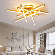 Lustra LED 6 LINES Design Round Gold Echivalent 800W Telecomanda