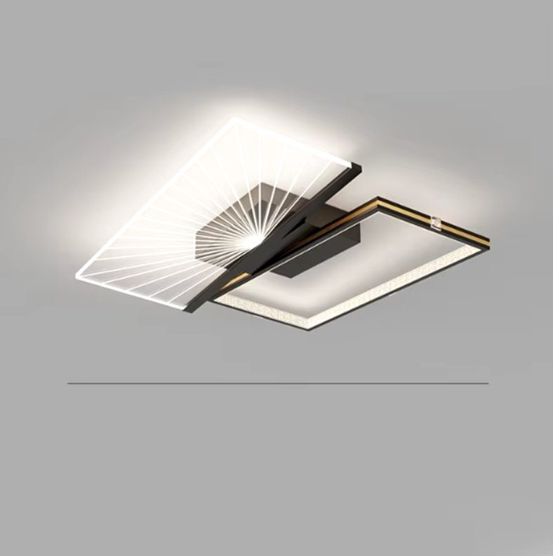 Lustra LED Charlotte 1+1 Square Echivalent 300W Telecomanda