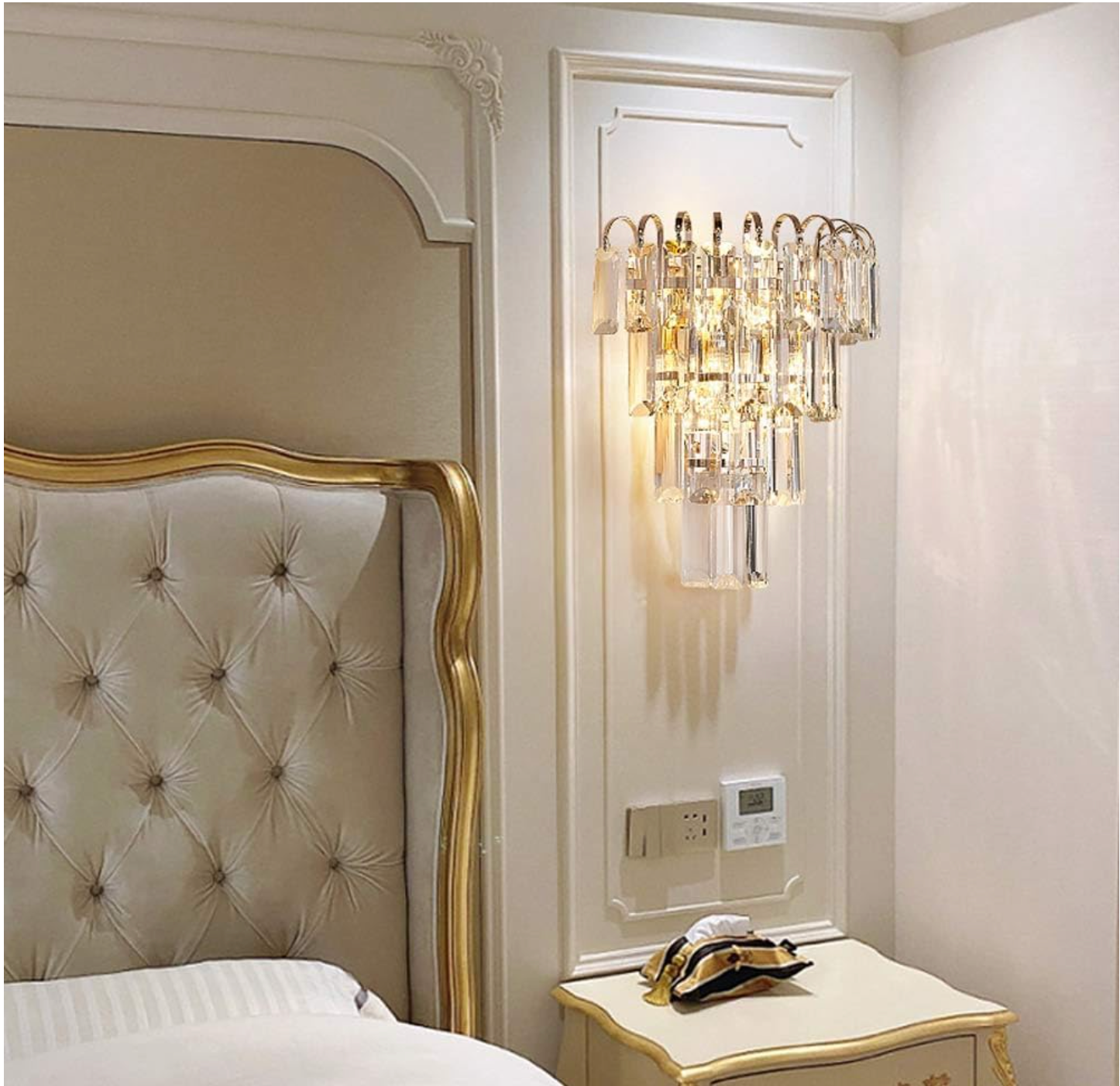 Aplica Perete Cristal 2xE14 Gold Imperator