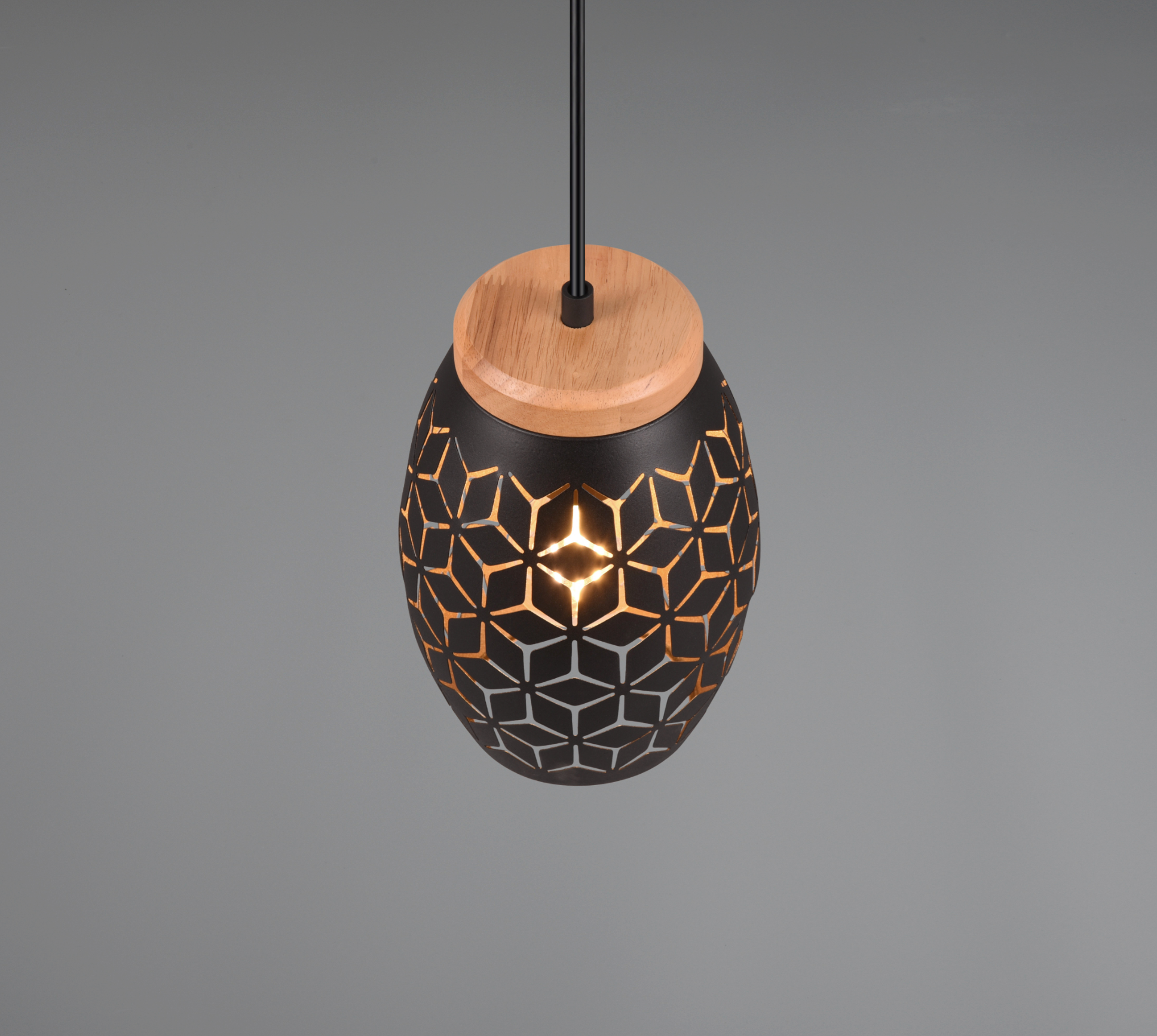 Pendul Decorativ BIDAR 1x E27 Black