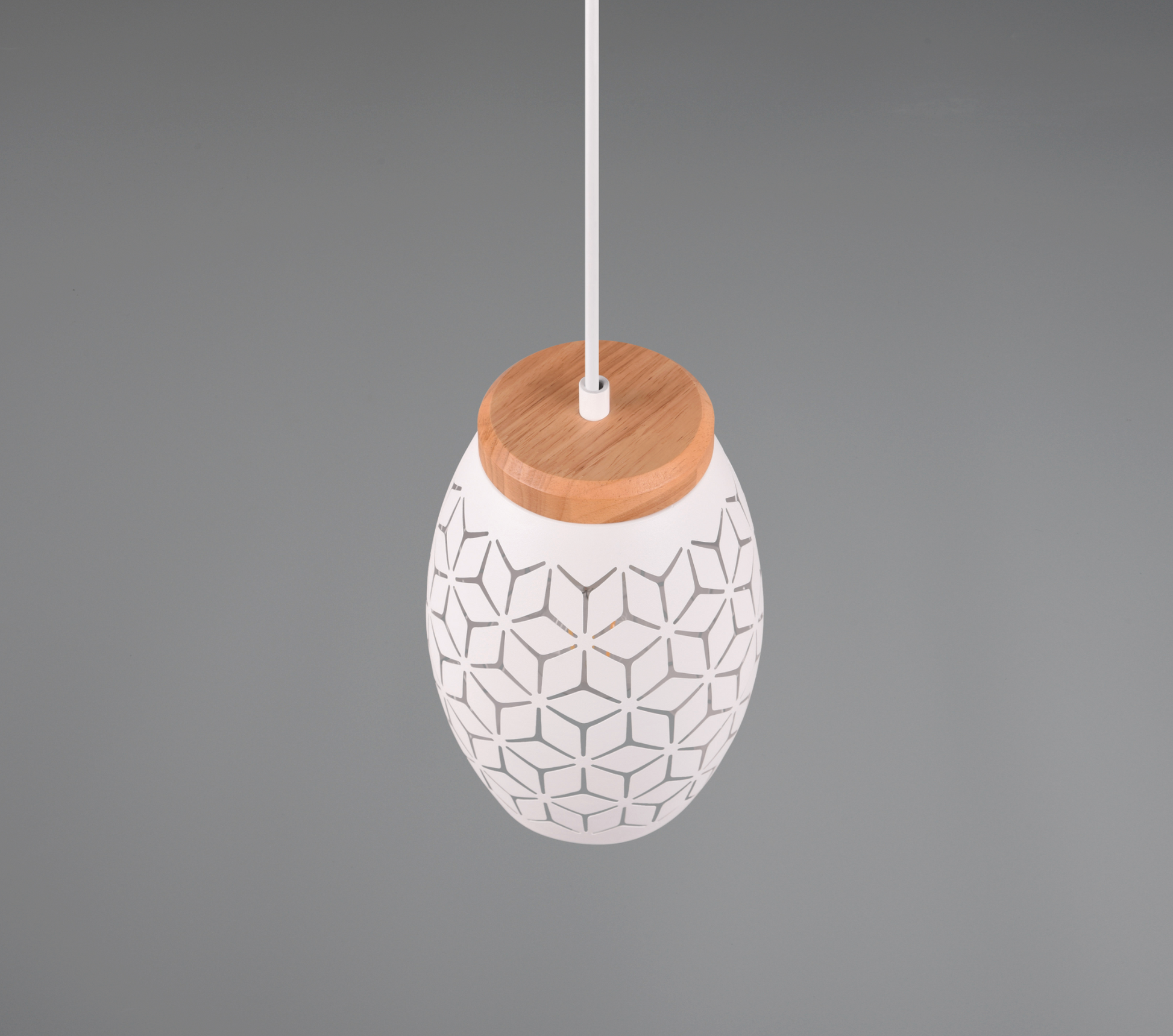 Pendul Decorativ BIDAR 1xE27 Alb