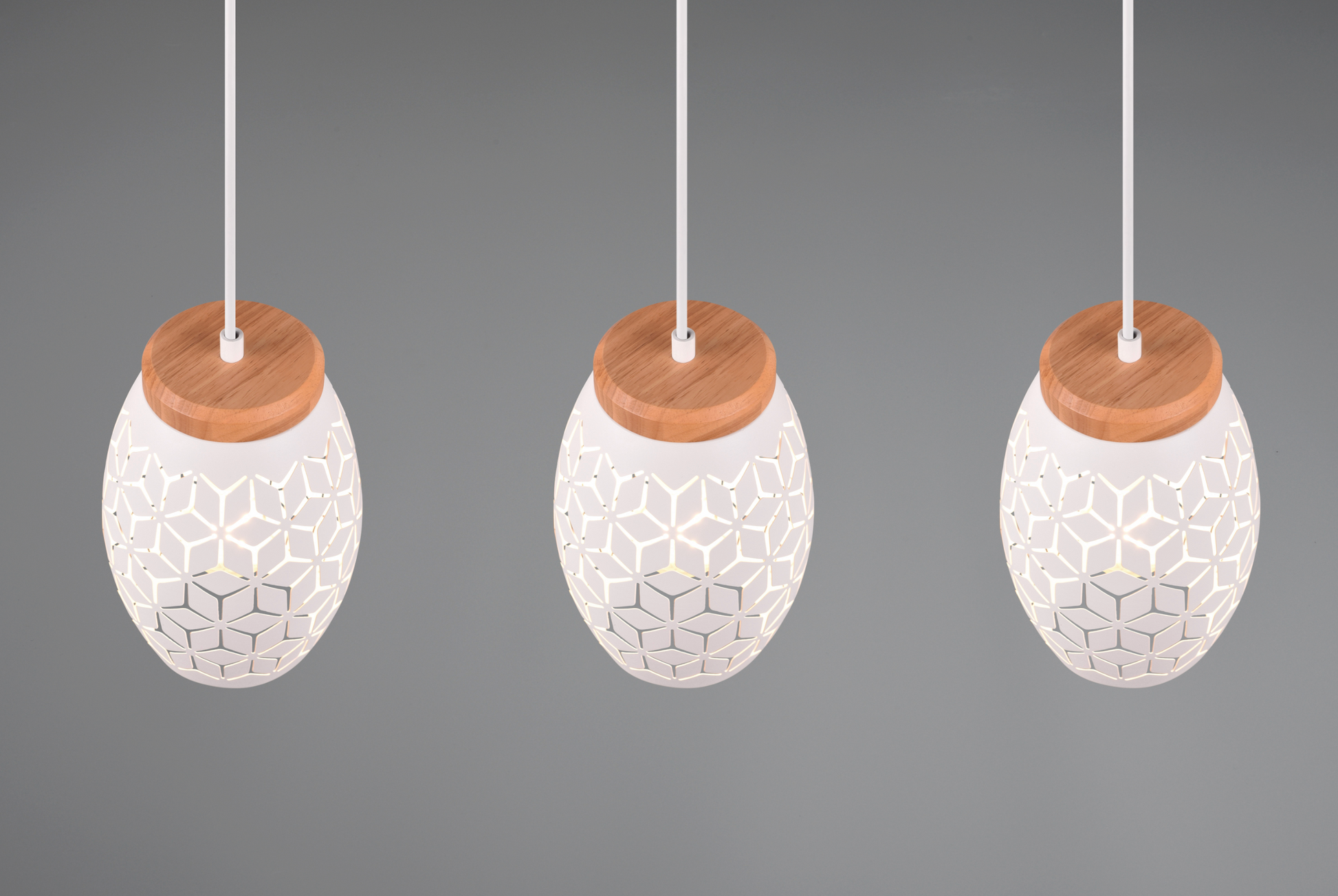 Lustra Suspendata 3xE27 BIDAR Alba