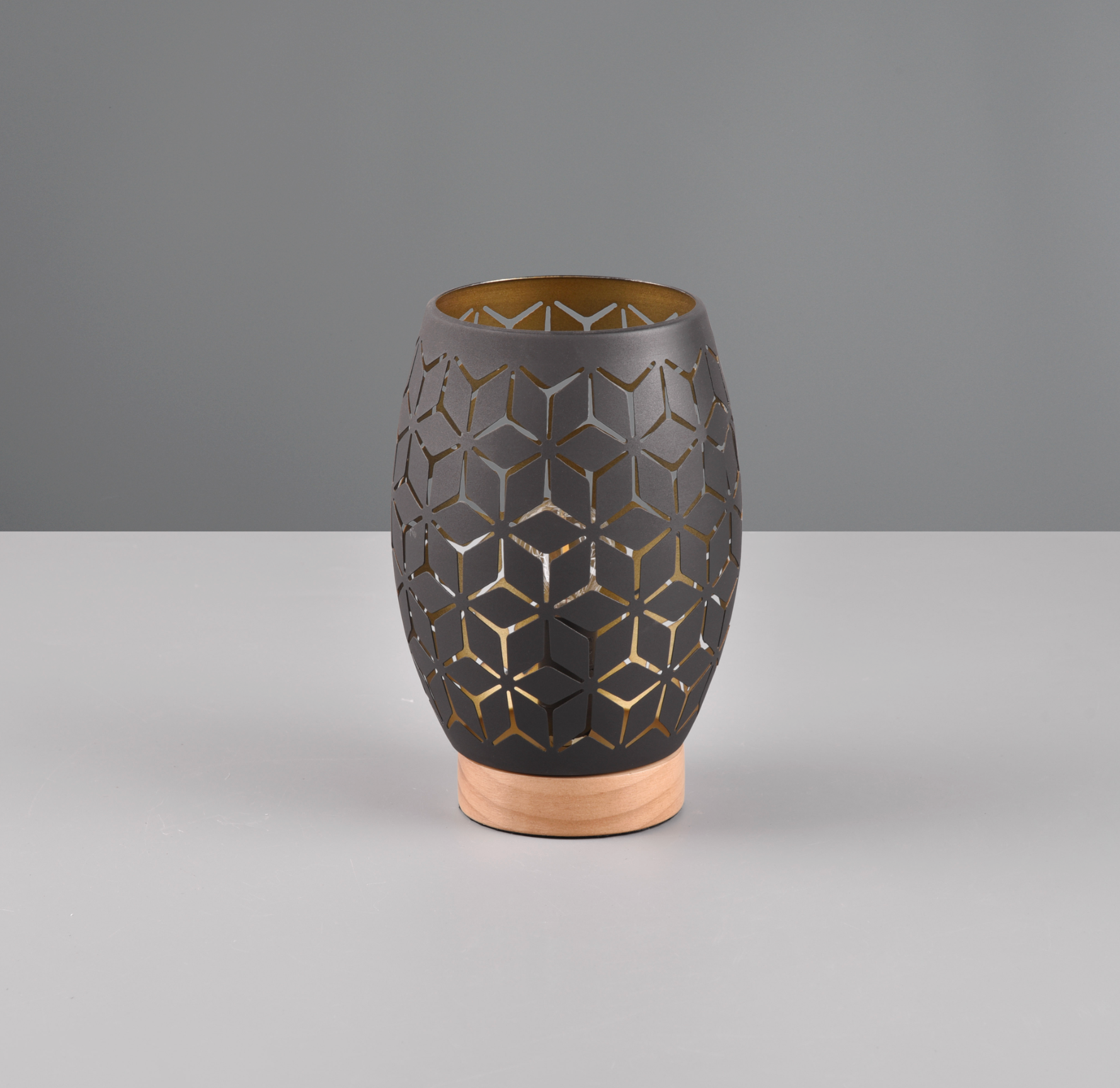 Veioza Decorativa BIDAR 1xE27 Neagra