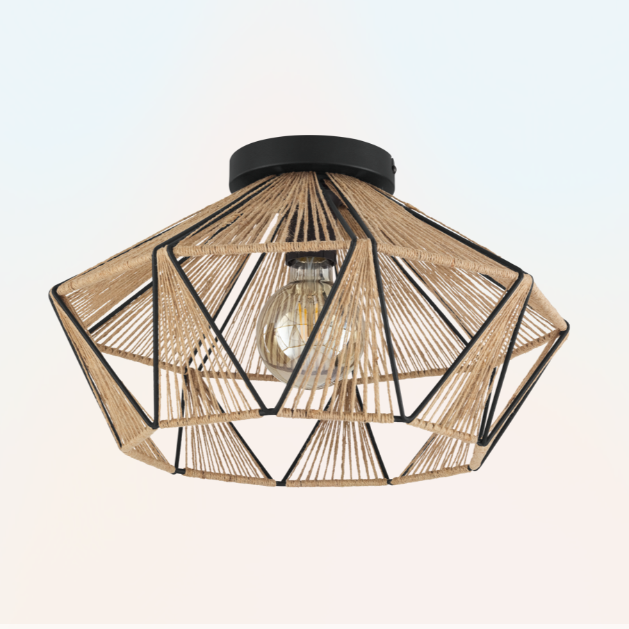 Lustra Vintage ADWICKLE Natural 44.5CM VINTAGE SI RETRO DESIGN / 44.5CM Chandeliers