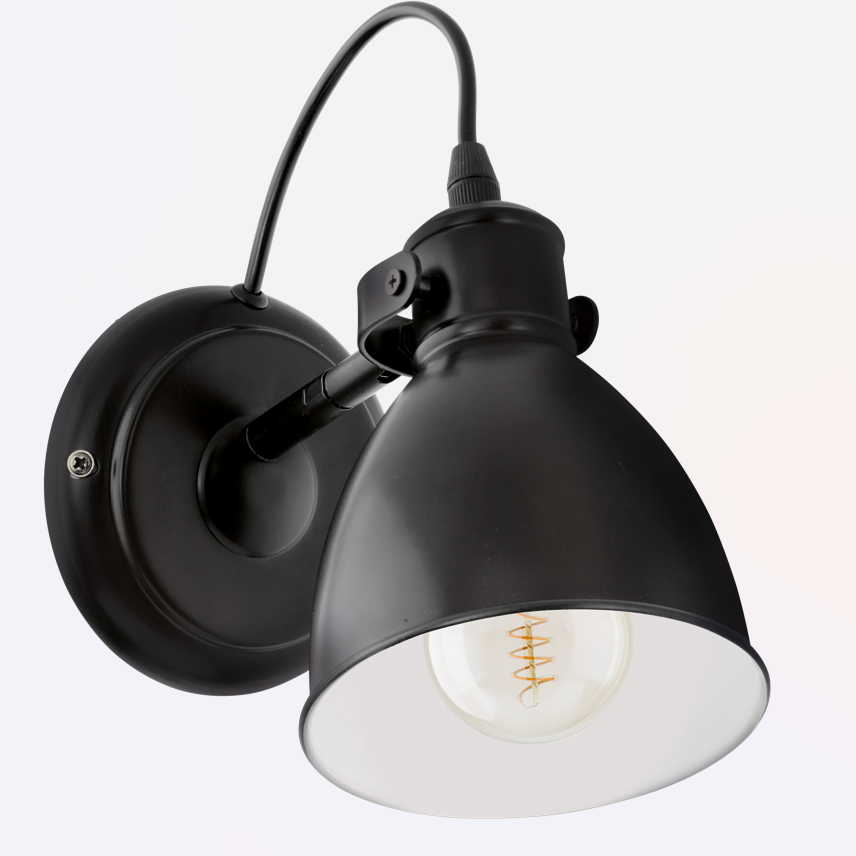 Aplica/Spot Reglabil PRIDDY Black EGLO