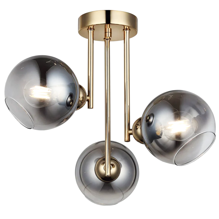 Lustra Abajur Fumuriu Aplicata 3xE27 MX413-3