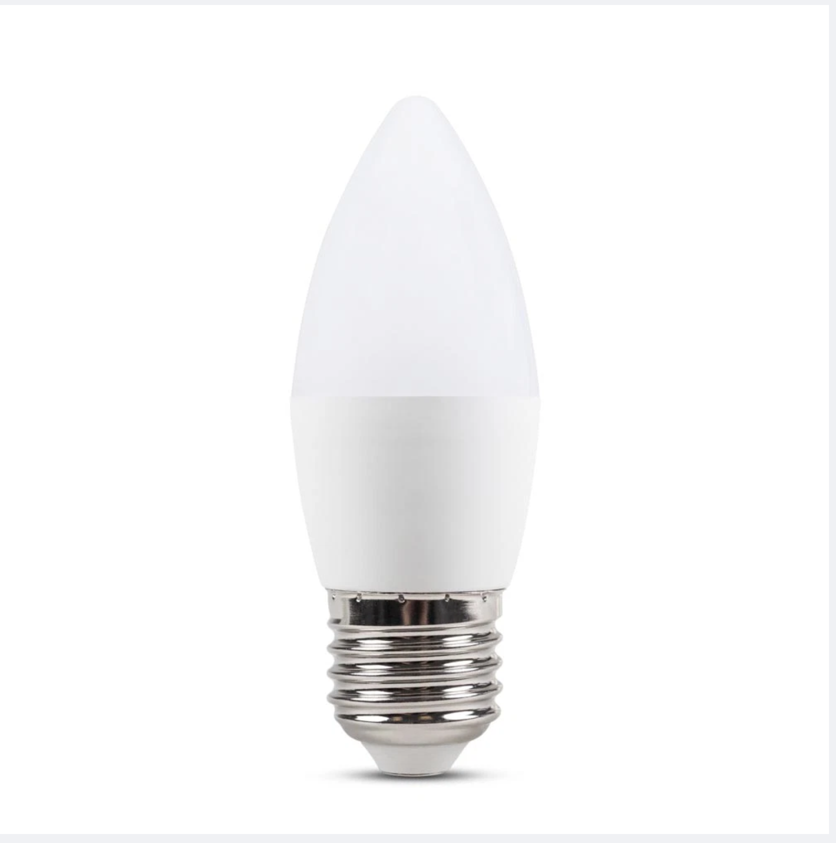 Bec LED Lumanare Mat E27 Alb Rece 5W Echivalent 25W