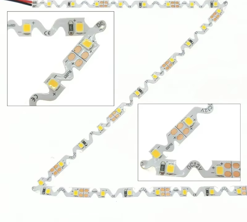 Banda LED 12V S-Type Flexibila - 2835 60 SMD/ml IP20 - rola 5 metri