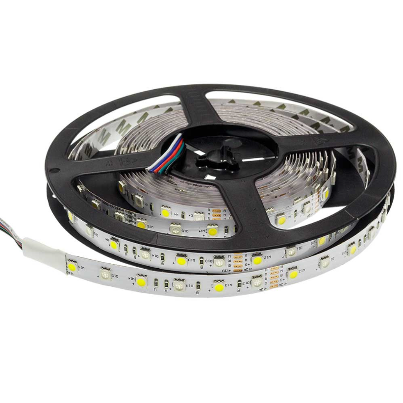 Banda LED 12V - RGBW 5050 60 SMD-ML Interior RGB+Alb Rece - rola 5 metri