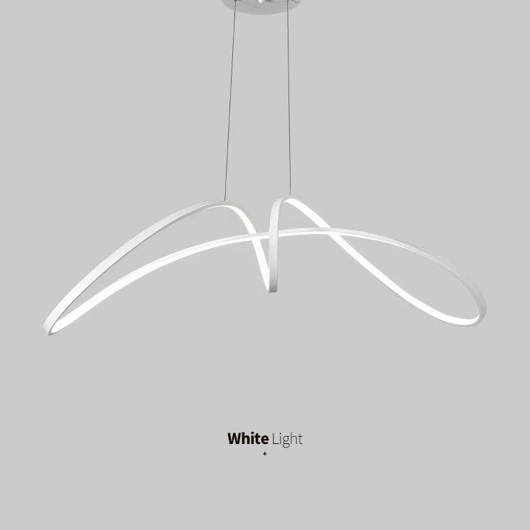 Lustra Led 108W Suspendata Eliptic White Smart Lighting Fixtures